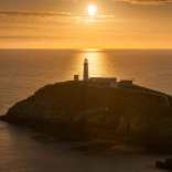 South Stack Lighthouse at sunset